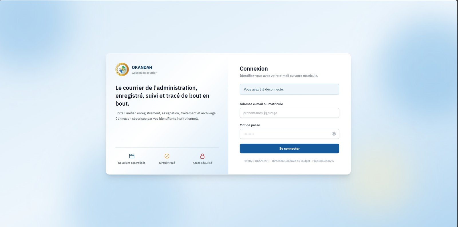 DGB / Digitalisation / Libreville :  OKHANDA dématérialise le suivi du courrier administratif